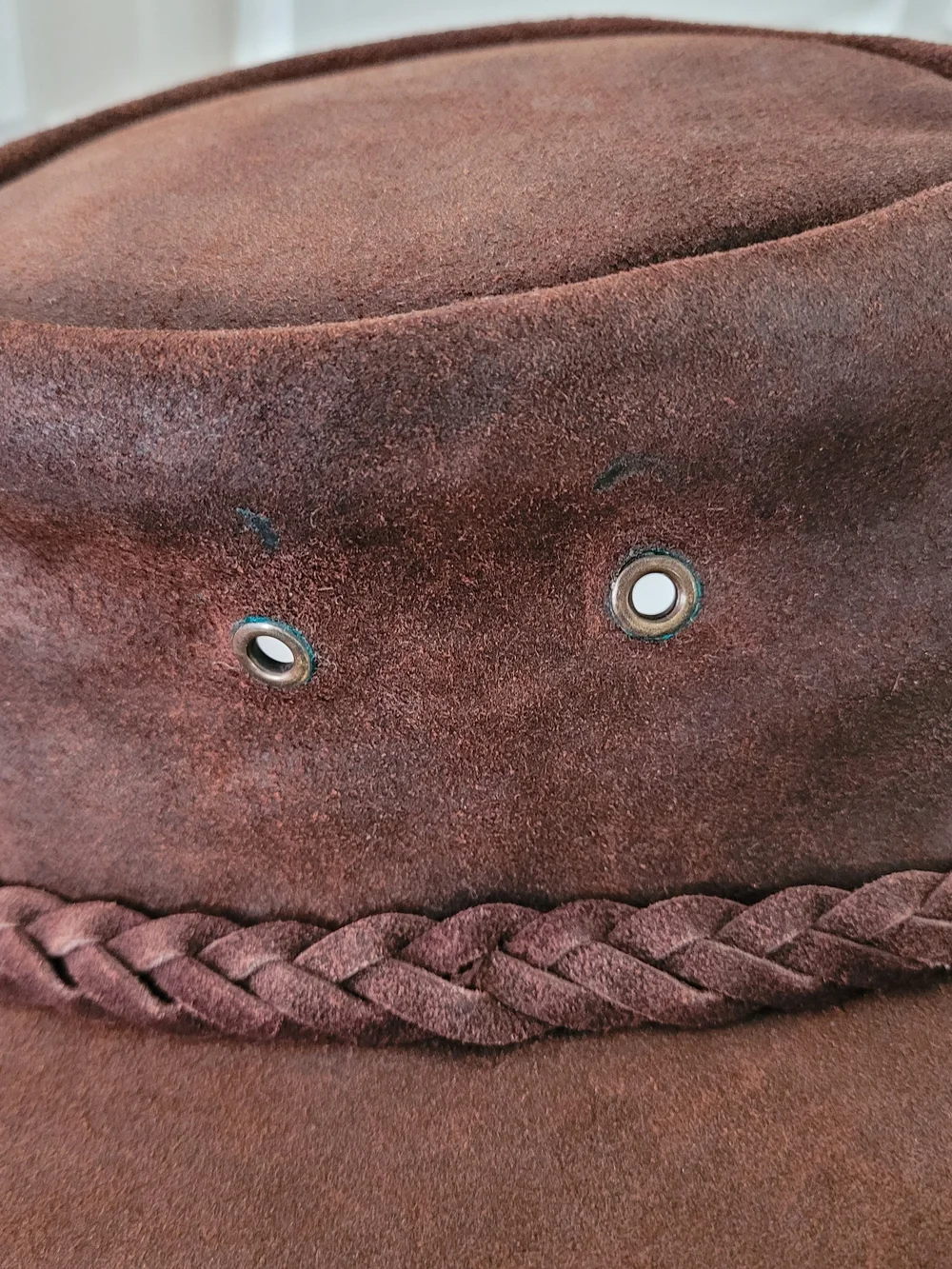 Barmah Brown Suede Outback Hat sz M